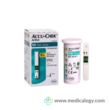 harga Accu Chek Active Strip Alat Cek Gula Darah Isi 50