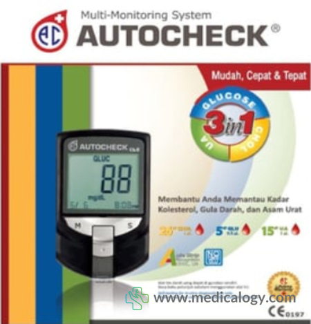 jual AutoCheck 3 In 1 Alat Cek Gula Darah