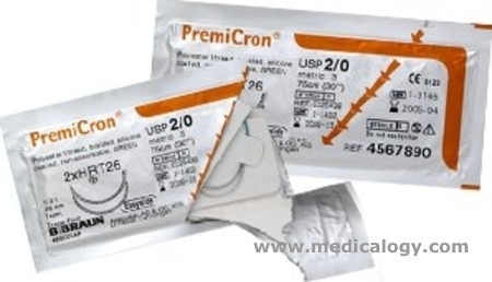 harga B Braun Premicron 2/0 2XHRT 17 Hijau 8 x 75 cm