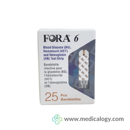 harga FORA Strip 3 in 1 Gula Darah Hemoglobin Hematokrit isi 25 pcs