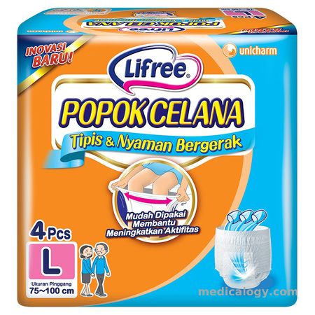 harga Lifree Popok Celana Size L Isi 4