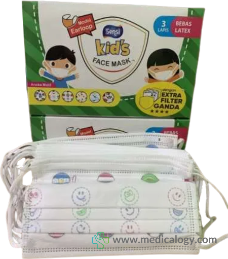 jual Masker Anak Sensi Kids Earloop isi 40 pcs