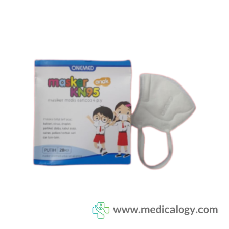 beli Masker KN95 Anak White Onemed Isi 20