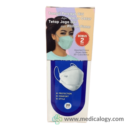 beli Masker Sensi Convex Warna Snowy isi 20 + 2 pcs