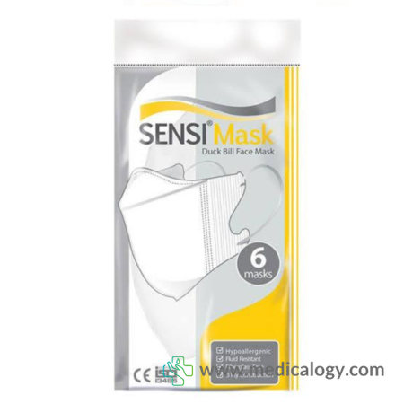 harga Masker Sensi Duckbill Original Kemasan 6 pcs