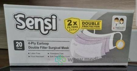 jual Masker Sensi Earloop 4 Ply Isi 20 Pcs