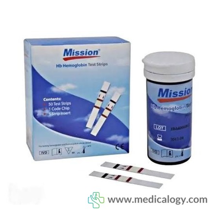 harga MISSION HB Hemoglobine Strip 50T / Strip HB Mission