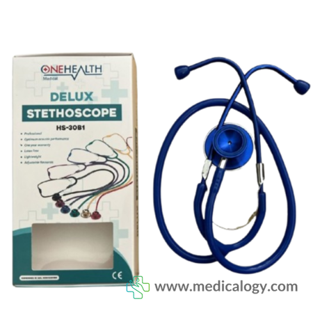 harga Onehealth HS-30B1 Stethoscope Delux - Sky Blue