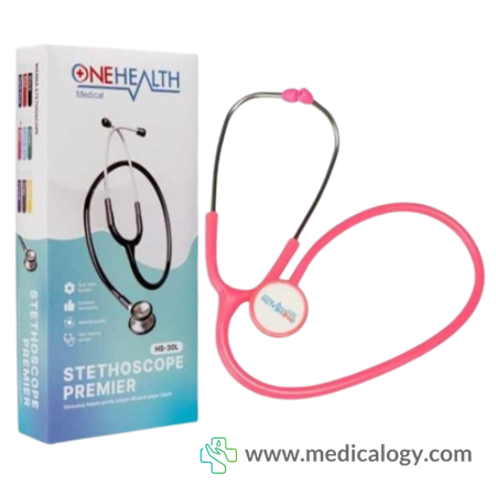 harga Onehealth HS-30L Stethoscope Premier - Pink