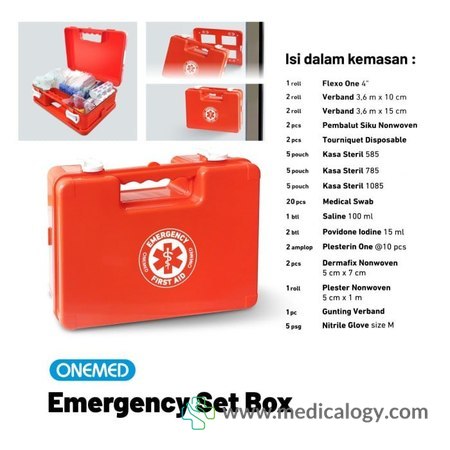 harga ONEMED Emergency Set First Aid Box 