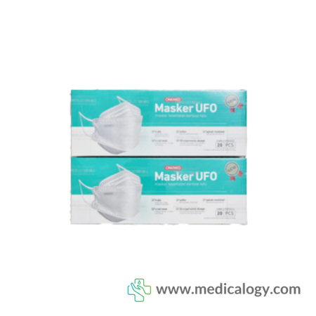 beli Onemed Masker Medis UFO Isi 20 Pcs Abu-Abu Grey