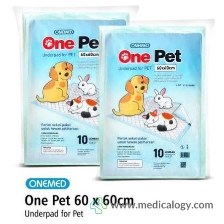 harga Onemed Perlak Underpad For Pet 60 x 60 Per Pack isi 10 pcs