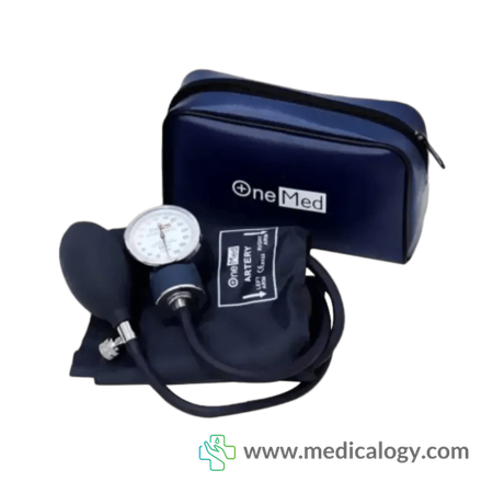 jual Onemed T200 Tensimeter Aneroid Alat Ukur Tekanan Darah Warna Dark Blue