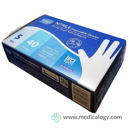 jual Sarung Tangan Nitrile Sensi Gloves Size S isi 40 pcs