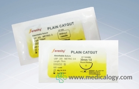 harga SERENITY Plain Catgut + Needle 2/0