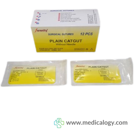 jual SERENITY Plain Catgut tanpa Needle 3/0