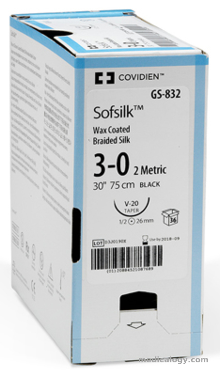 harga Sofsilk 3-0 Hitam 75 m Taper Point 1/2 Circle 20 mm (GI)