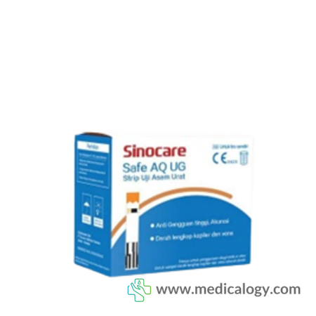 harga Strip Cek Asam Urat Sinocare Safe AQ UG Isi 50 Pcs Strip