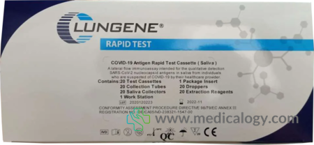 harga Swab Liur Saliva Clungene Kit Per Box isi 20