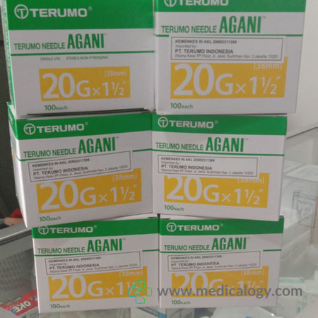 harga Terumo Agani Needle 20G x 38mm Per Box isi 100 pcs