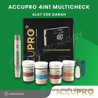 jual AccuPro 4 in 1 Alat Cek Gula Darah, Kolesterol, Asam Urat, Hemoglobin