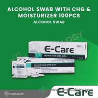 jual Alcohol Swab with CHG & Moisturizer 100pcs E-CARE