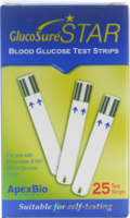 Apex Bio Glucosure STAR Strip Alat Cek Gula Darah Strip 25T