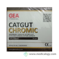 jual Catgut Chromic 3 GEA per Box isi 24 Sachet