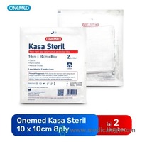 jual Kasa Steril 10 x 10 cm OneMed 8 ply Isi 2 Lembar