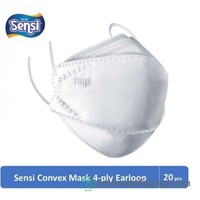 jual Masker Sensi Convex 4 Ply Ecer Satuan Warna Putih