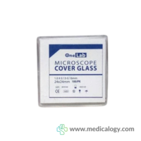 jual OneMed Microscope Cover Glass Ukuran 24x24mm isi 100