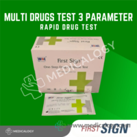 jual Rapid Drugs Test Merk First Sign Multi Drug Test 3 Parameter isi 25 Test