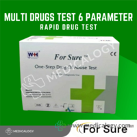 jual Rapid Drugs Test Merk For Sure Multi Drug Test 6 Parameter isi 25 Test