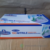 Sarung Tangan Nitril Non Powder Safeguard Size S isi 100 Buah