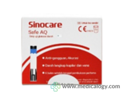 jual Strip Cek Gula Darah Sinocare Safe AQ Smart Isi 50 Pcs Strip